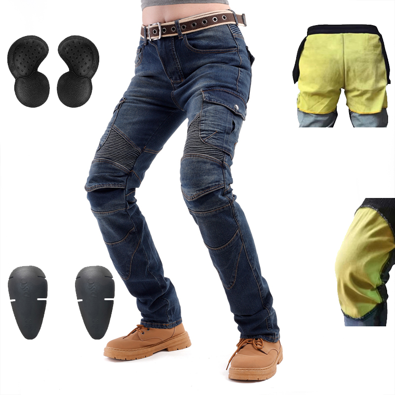 Motorcycle Gear Women Pants - Kevlar Motorcycle Jeans Women Motocross Pants