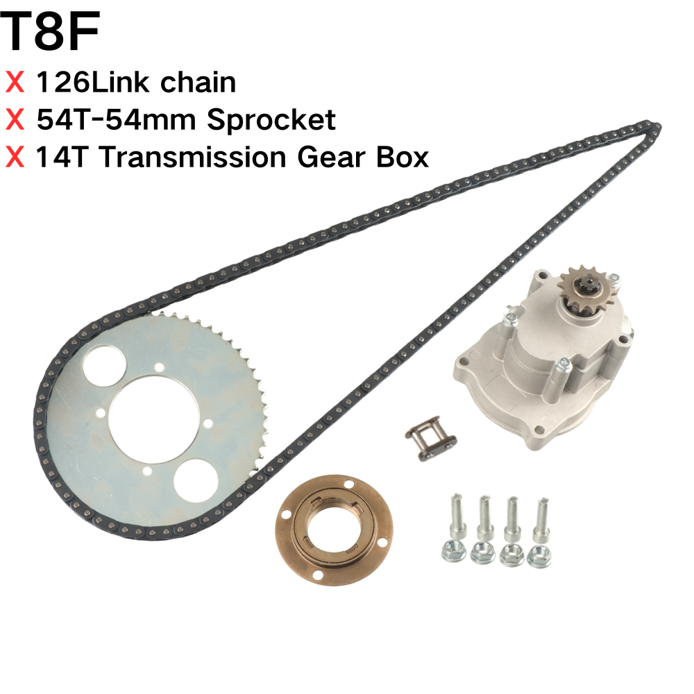 Motorcycle Gear Organizer - T8F 44T/54T 4Bolt Rear Sprocket 126Link