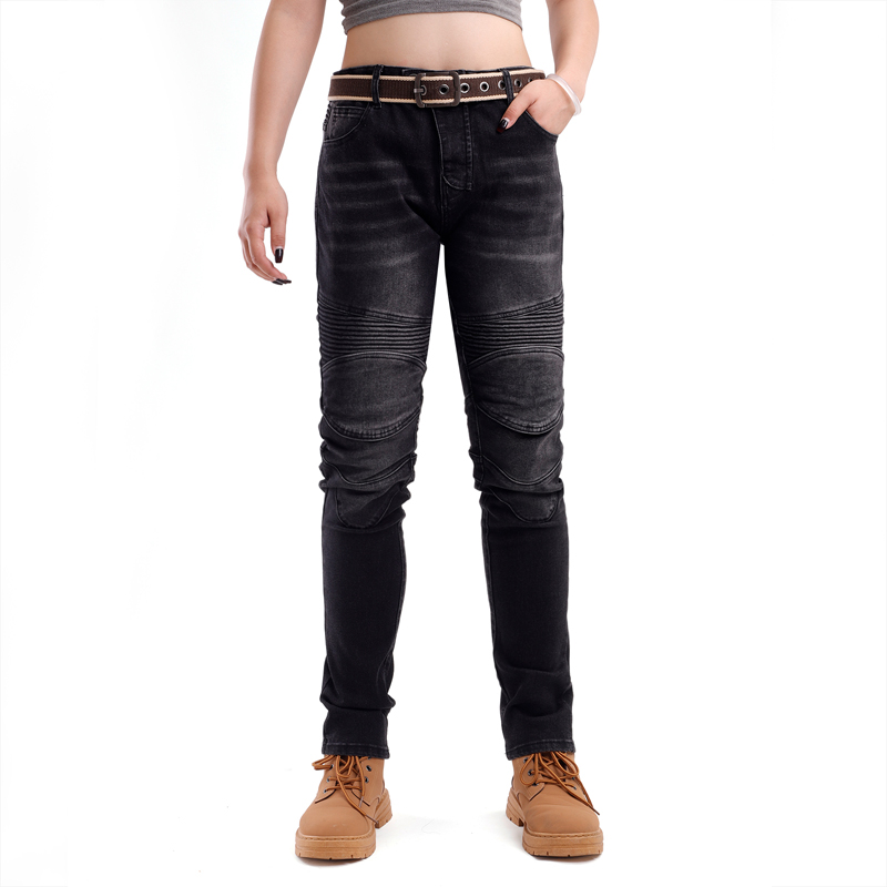 Womens Motorcycle Jeans Black  - Motorcycle Gear Women Pants recension och pris
