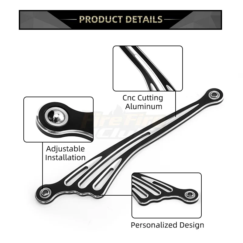 Black Motorcycle Wing CNC Gear - Motorcycle Gear Harley Davidson recension och pris