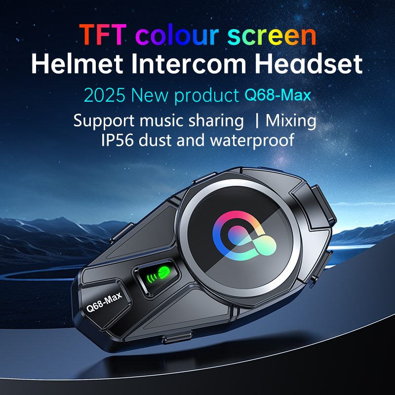 Q68 Max Motorcycle Intercom He - Intercom Headset Helmet recension och pris