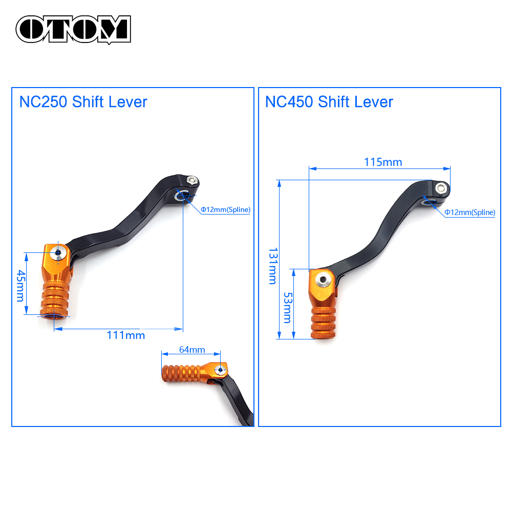 OTOM Folding Aluminum Gear Shi - Motorcycle Gear Lever Extender recension och pris