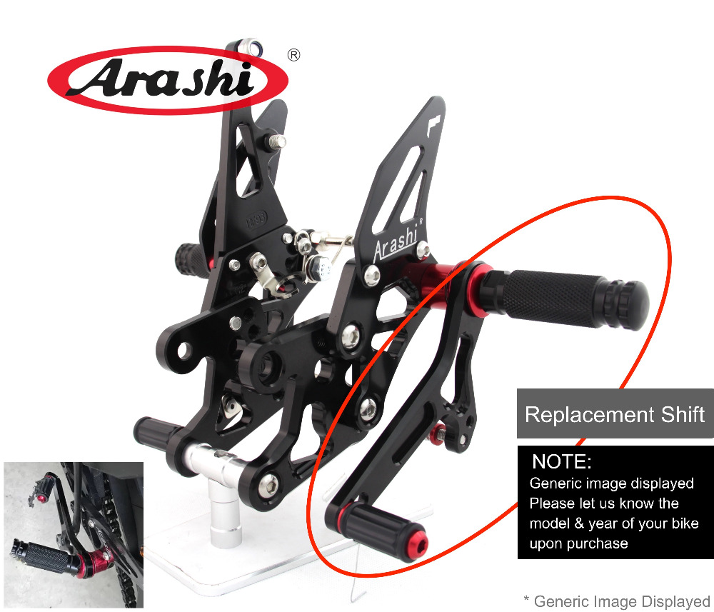 Arashi Adjustable Rearsets Rep - Motorcycle Gear Lever Extender recension och pris