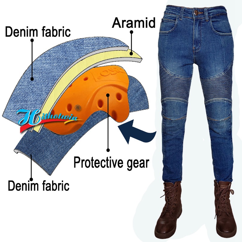 Women's motorcycle jeans Kevla - Motorcycle Gear Women Pants recension och pris