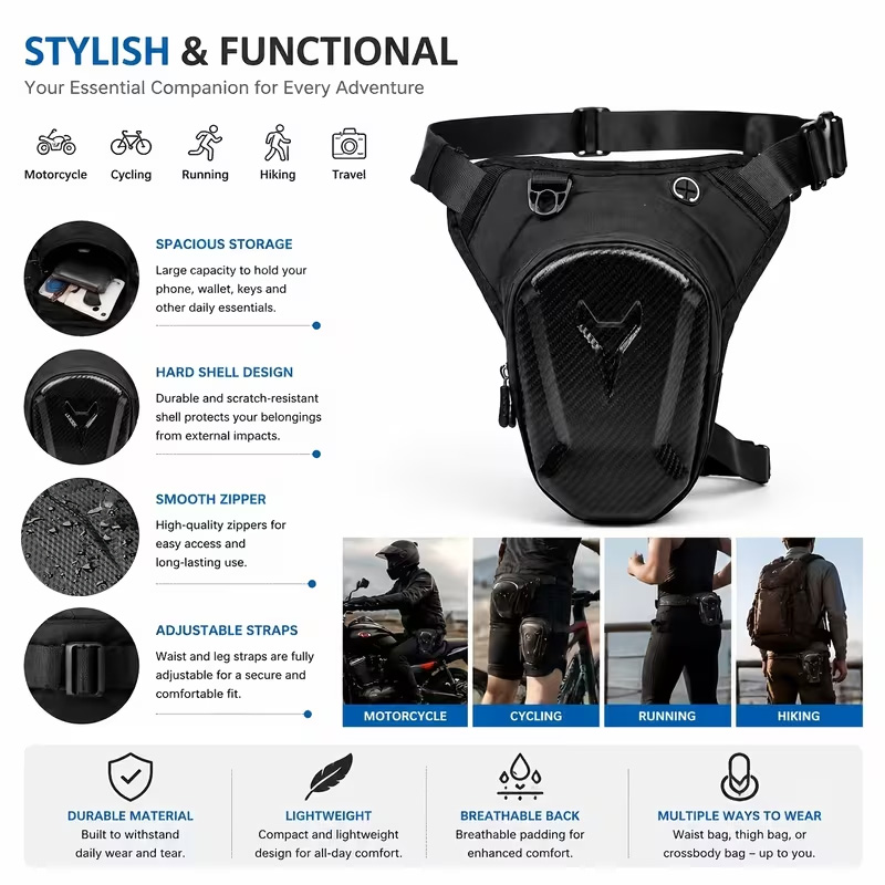 Motorcycle Leg Tank Bag Waterp - Motorcycle Gear Organizer recension och pris